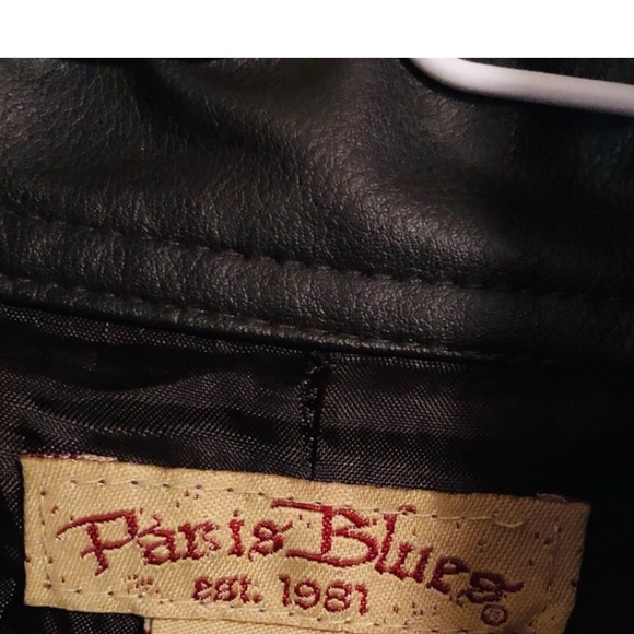 PARIS BLUES Vintage brown leather jacket S - Picture 9 of 16